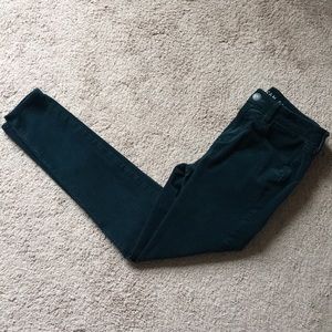 American Eagle teal corduroy jeggings - 4R